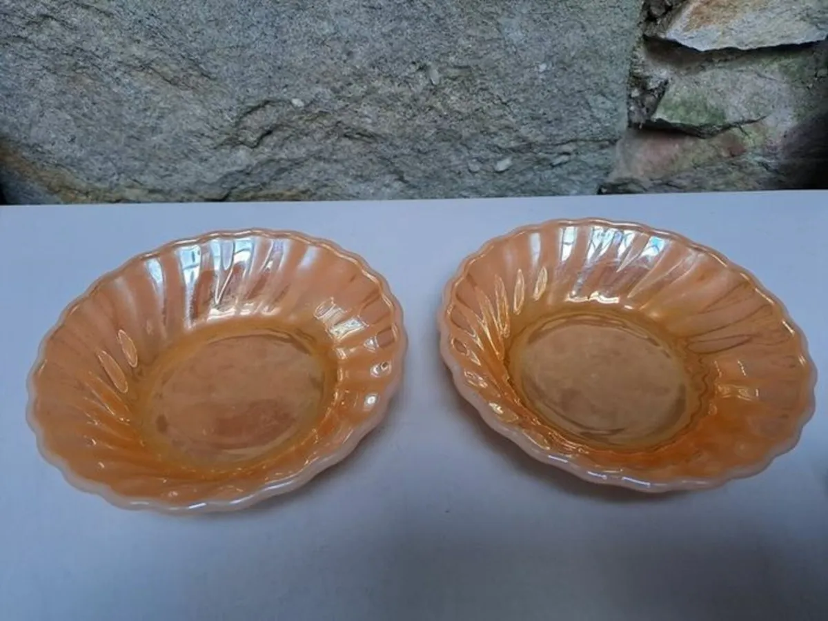 Anchor Hocking peach lustre ware - Image 2