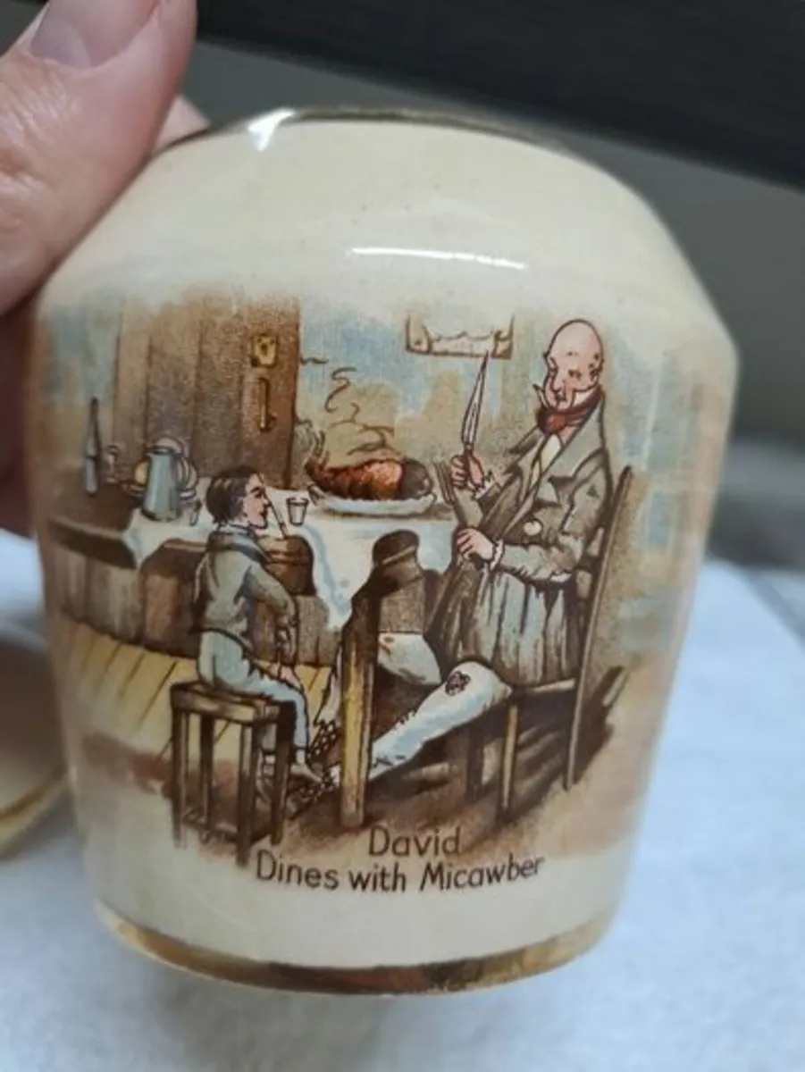 Arthur Wood jam pot 1950s Dickens - Image 3