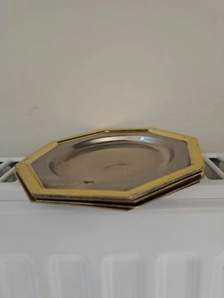 5 Vintage octagonal coasters - Image 3