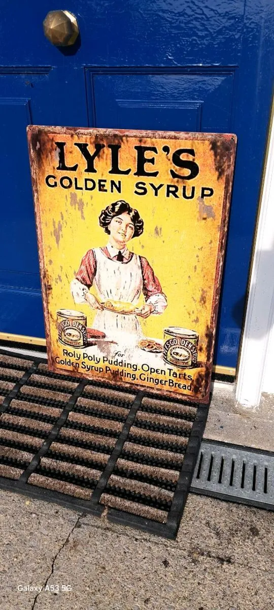 Large  lyals metal sign - Image 1