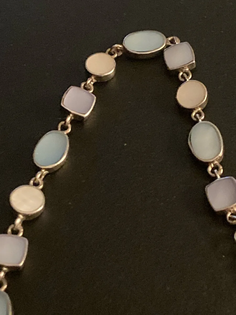 Sterling silver and enamel bracelet - Image 2