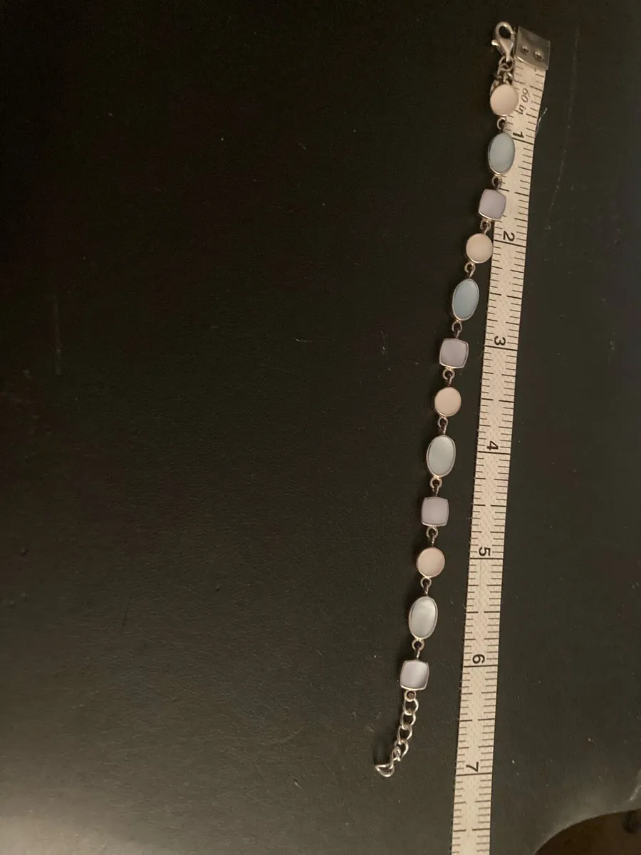 Sterling silver and enamel bracelet - Image 3