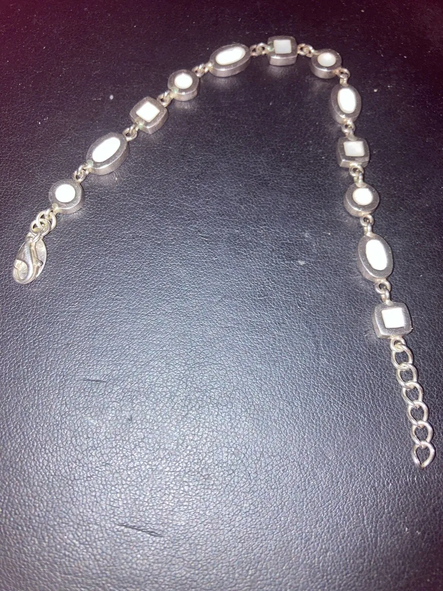 Sterling silver and enamel bracelet - Image 4