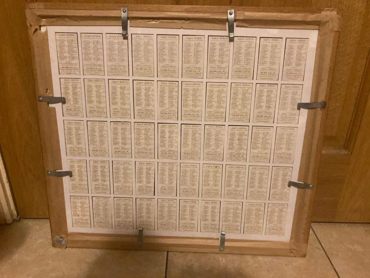 Collection of golf cards framed free postage - Image 2