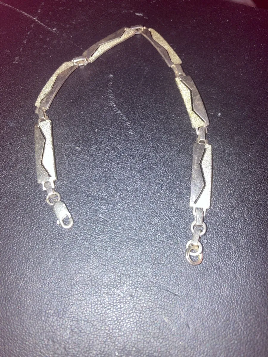 Sterling Silver long link bracelet - Image 3
