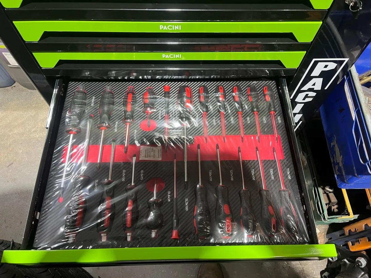 New pacini 7 drawer tool box with tools - Image 2