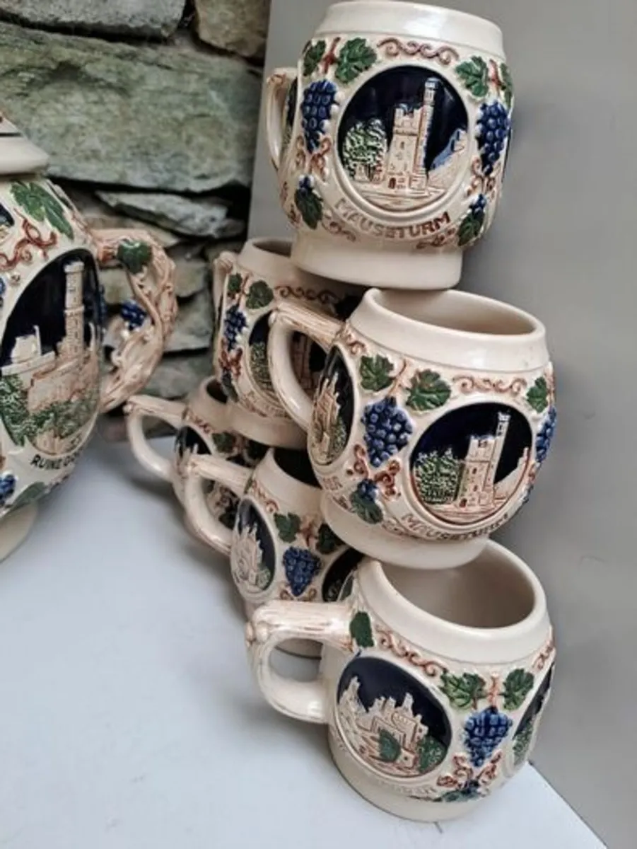 Gerz German tureen and mugs - Image 4