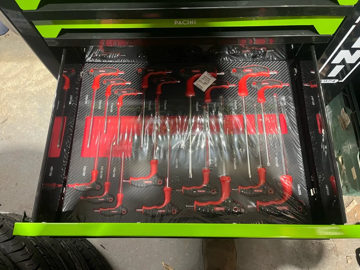 New pacini 7 drawer tool box with tools - Image 4