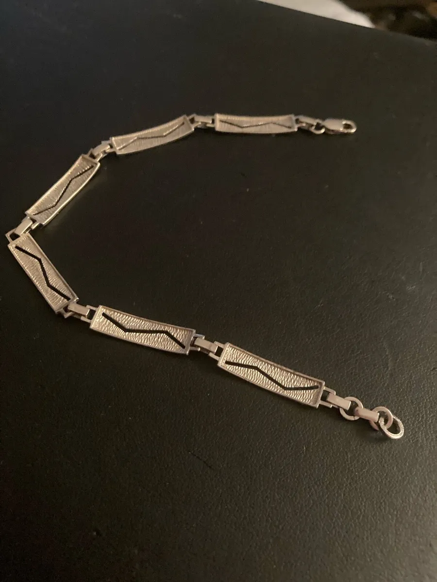 Sterling Silver long link bracelet - Image 4