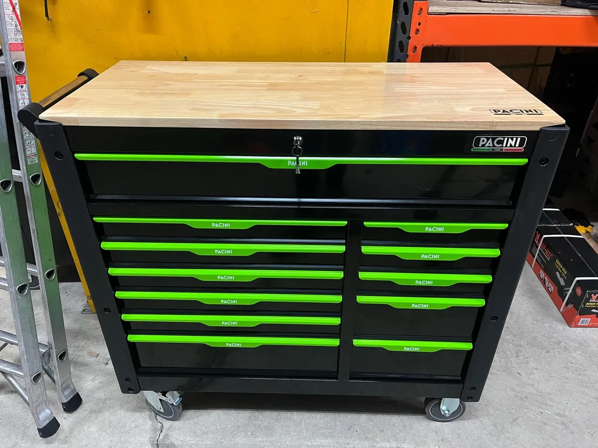 New pacini 12 drawer tool box with tools - Image 1