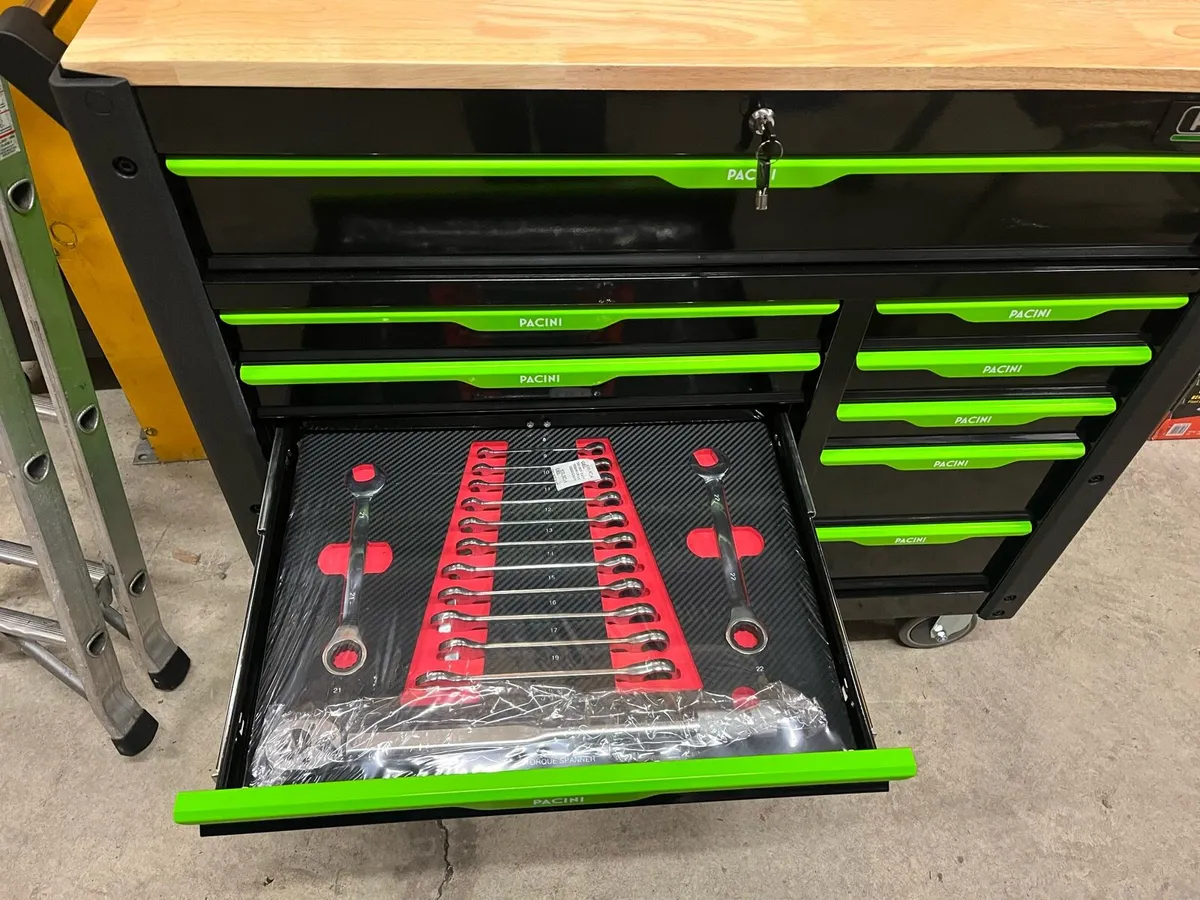 New pacini 12 drawer tool box with tools - Image 4