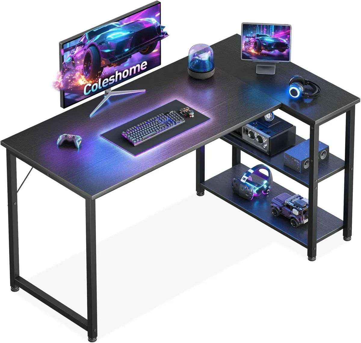 L Shaped Gaming 120x70 cm Computer Office Desk - Image 1