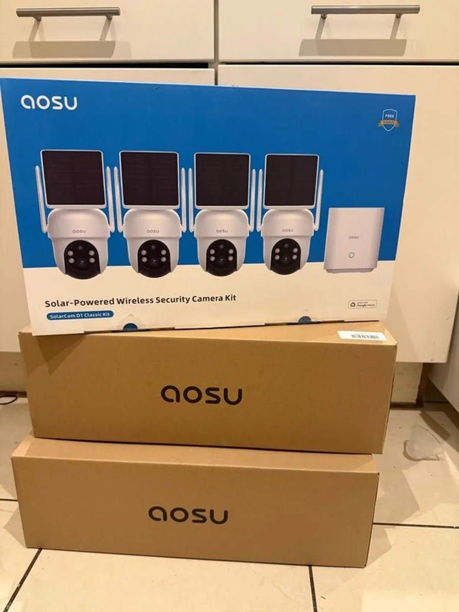 AOSU Solar Power CCTV D1 Classic Kit - 4 Camera Brand new - Image 2