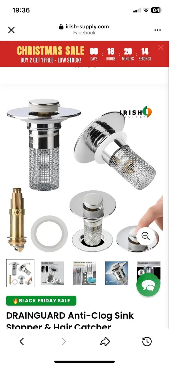 Pop up sink stoppers - Image 3