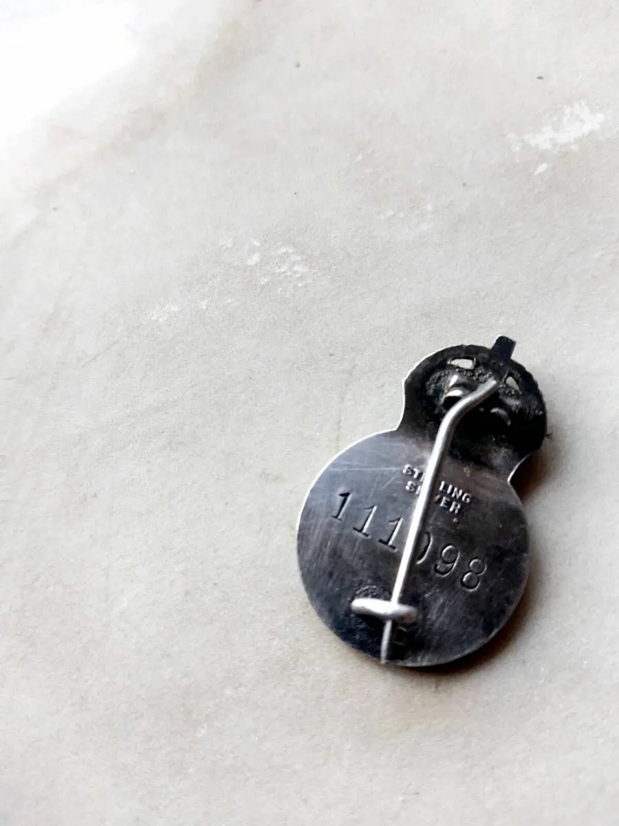 Antique WW2  AFS silver badge - Image 2