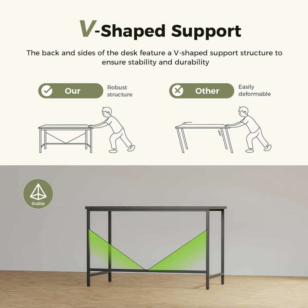 120x60 cm Computer Gaming Desk Study Office - Image 3