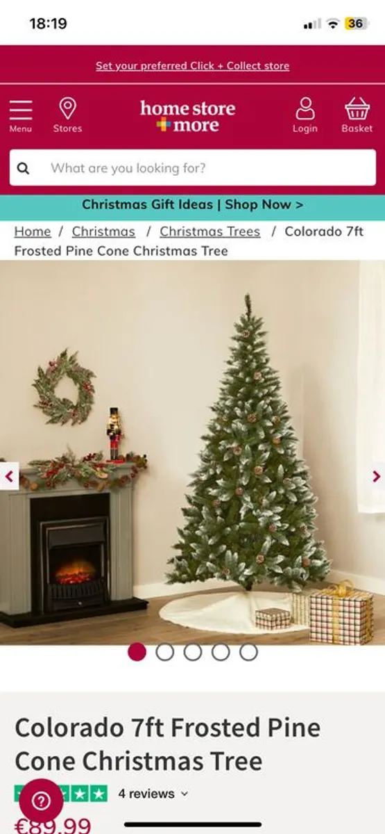 Artificial 7ft Xmas tree - Image 1