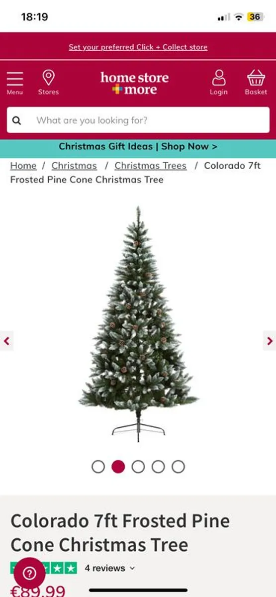 Artificial 7ft Xmas tree - Image 2