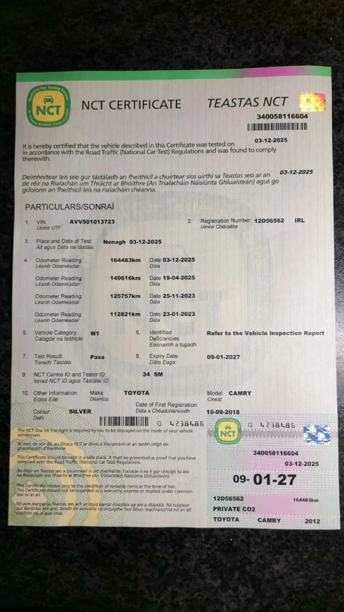 Toyota camry Hybrid New NCT 01-27 - Image 2
