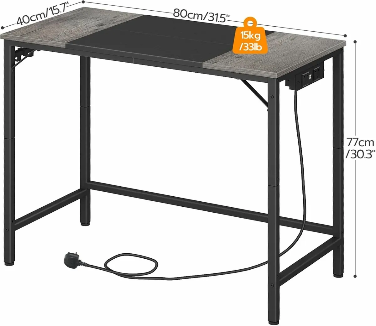 Computer Desk, Home Office Gaming 80 x 40 cm - Image 3