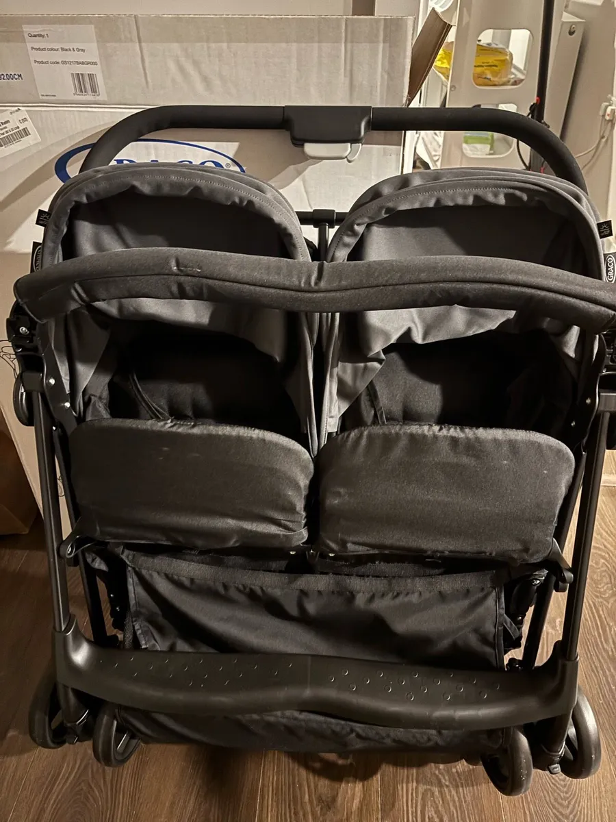 Double Stroller Grey - NEVER USED - Image 1