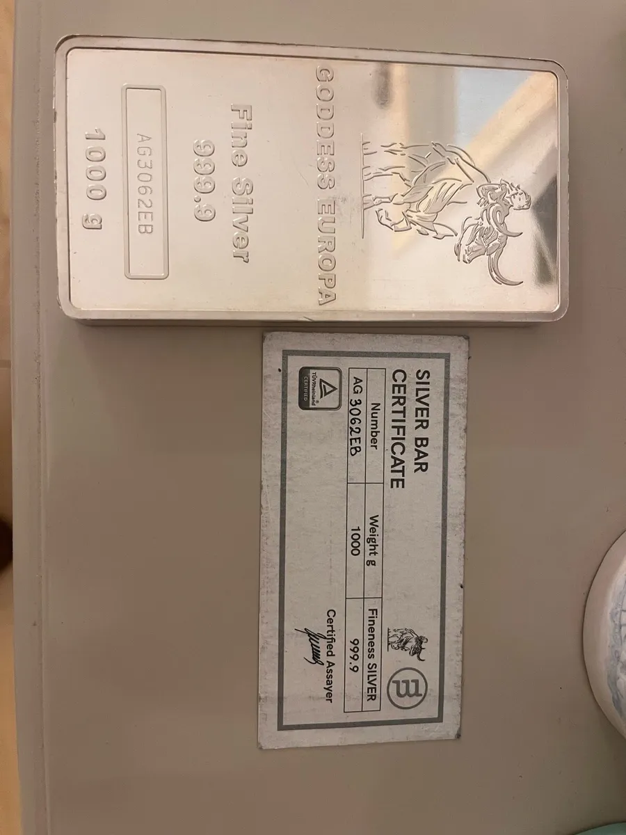 Goddess Europa Silver bar 1kg - Image 2