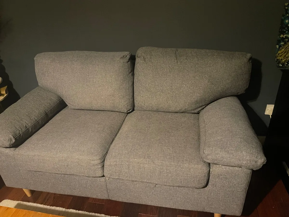 2 x  FREE Grey Sofas - 3 & 2 seater - Image 4
