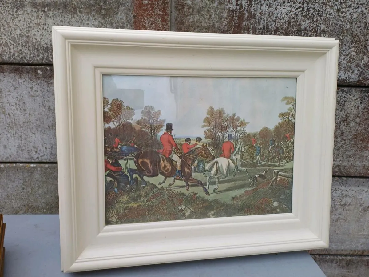 Vintage Fox-Hunting Picture - Image 1