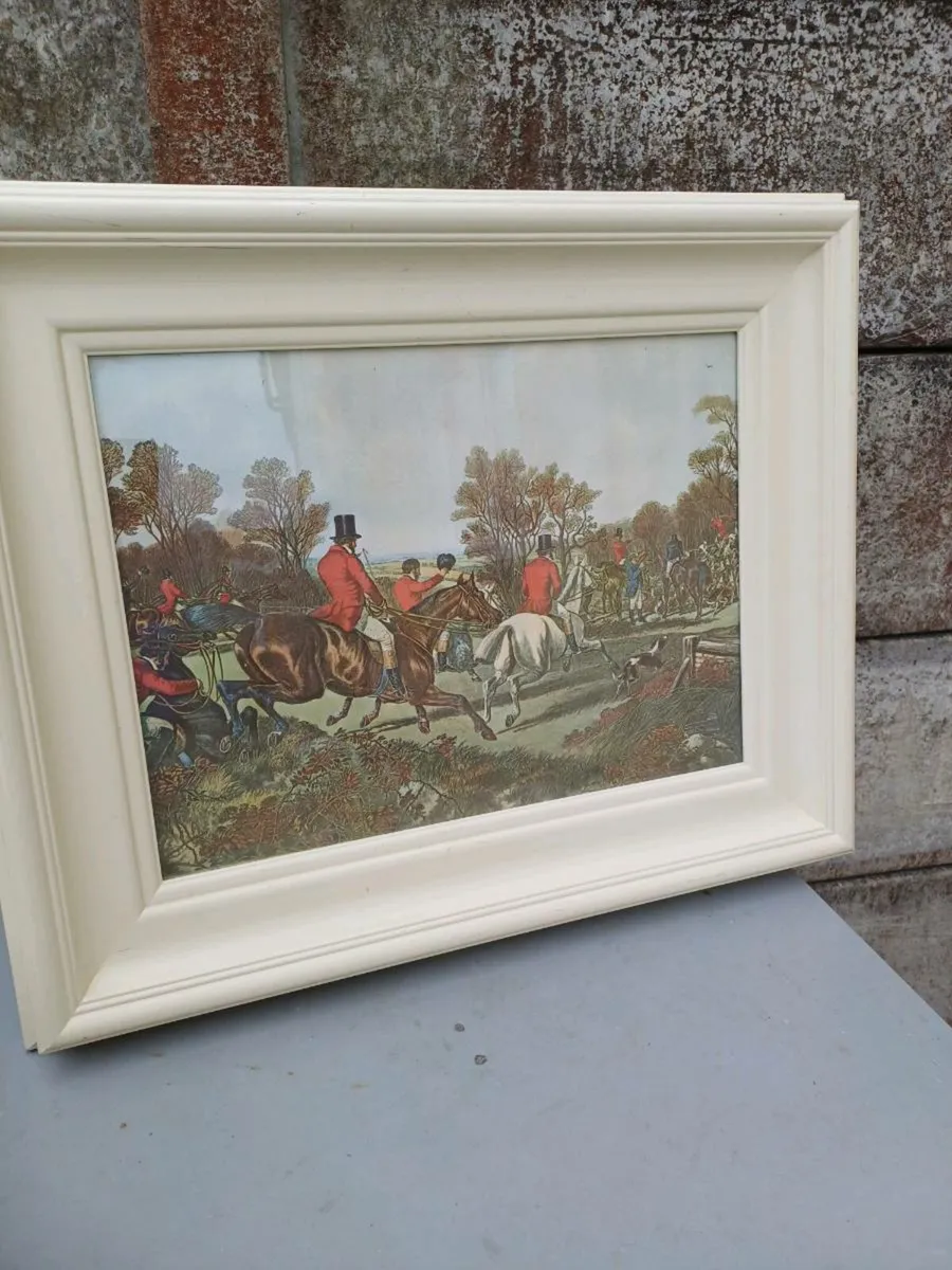 Vintage Fox-Hunting Picture - Image 2