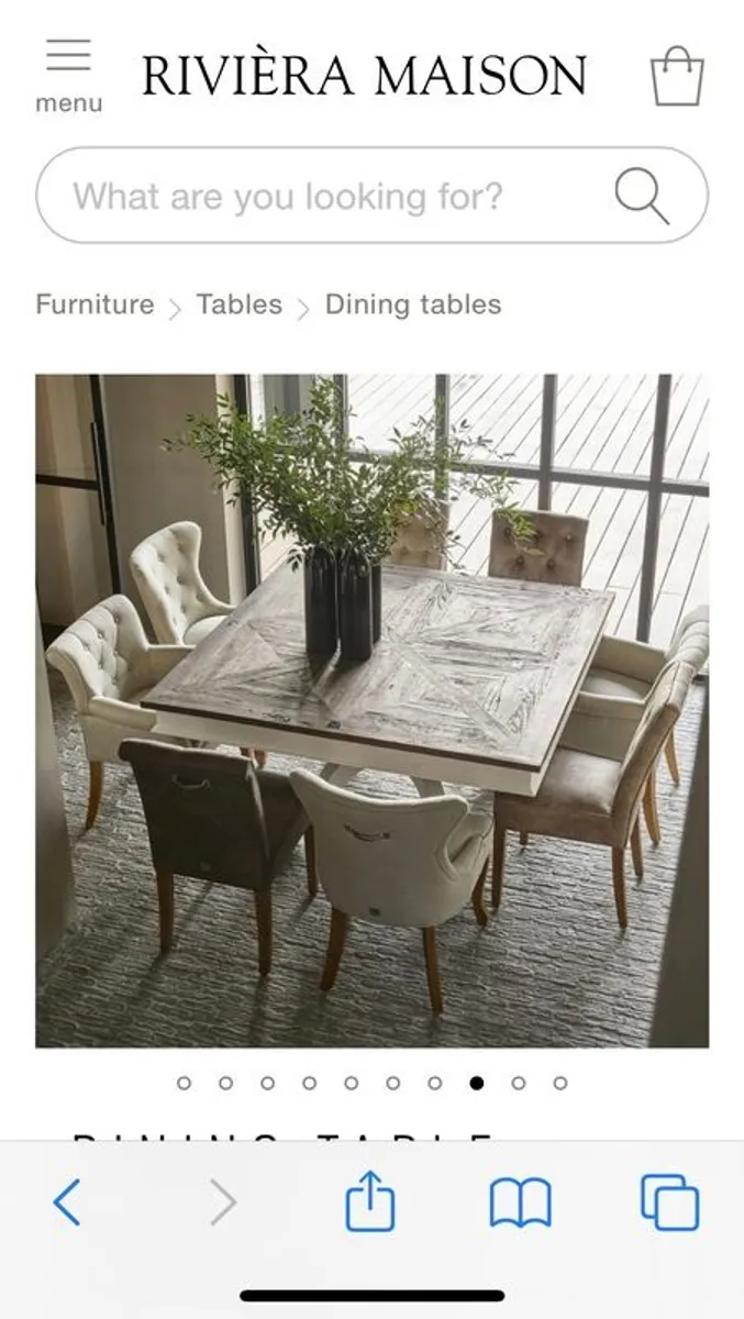 Riviera Maison 150 x150  Dining Table - Image 3