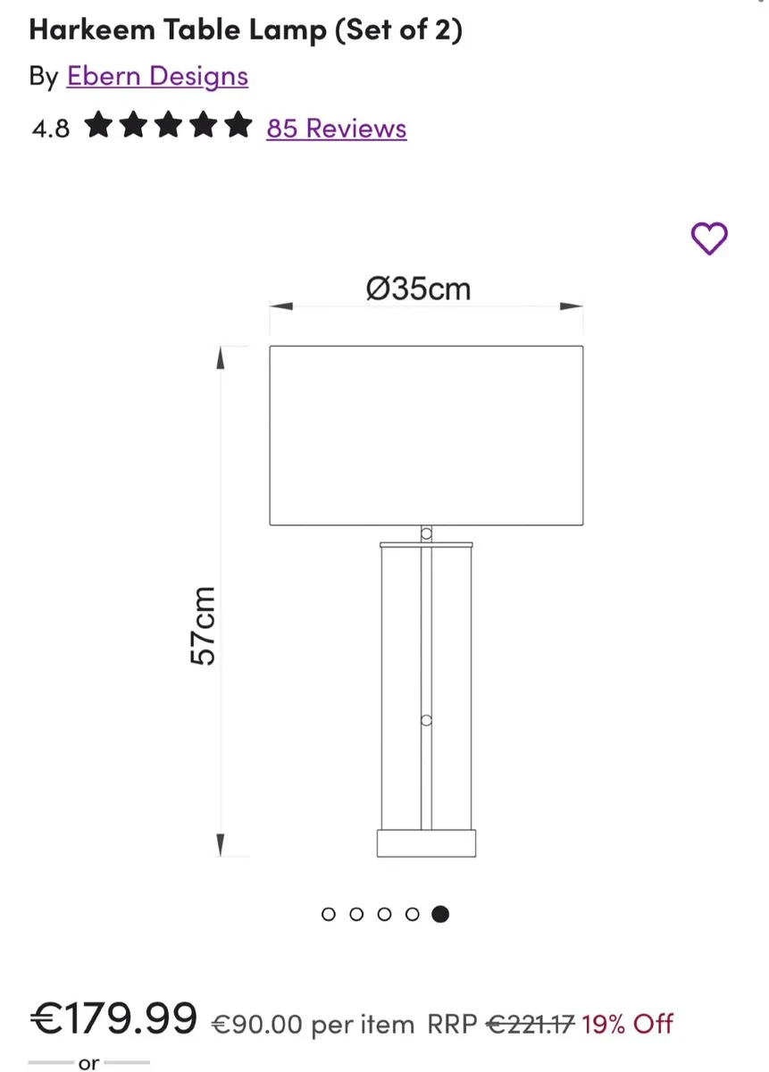 Pair of lamps - Image 2