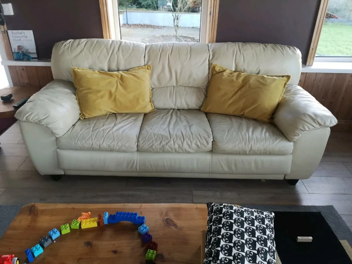 Leather sofa. - Image 1