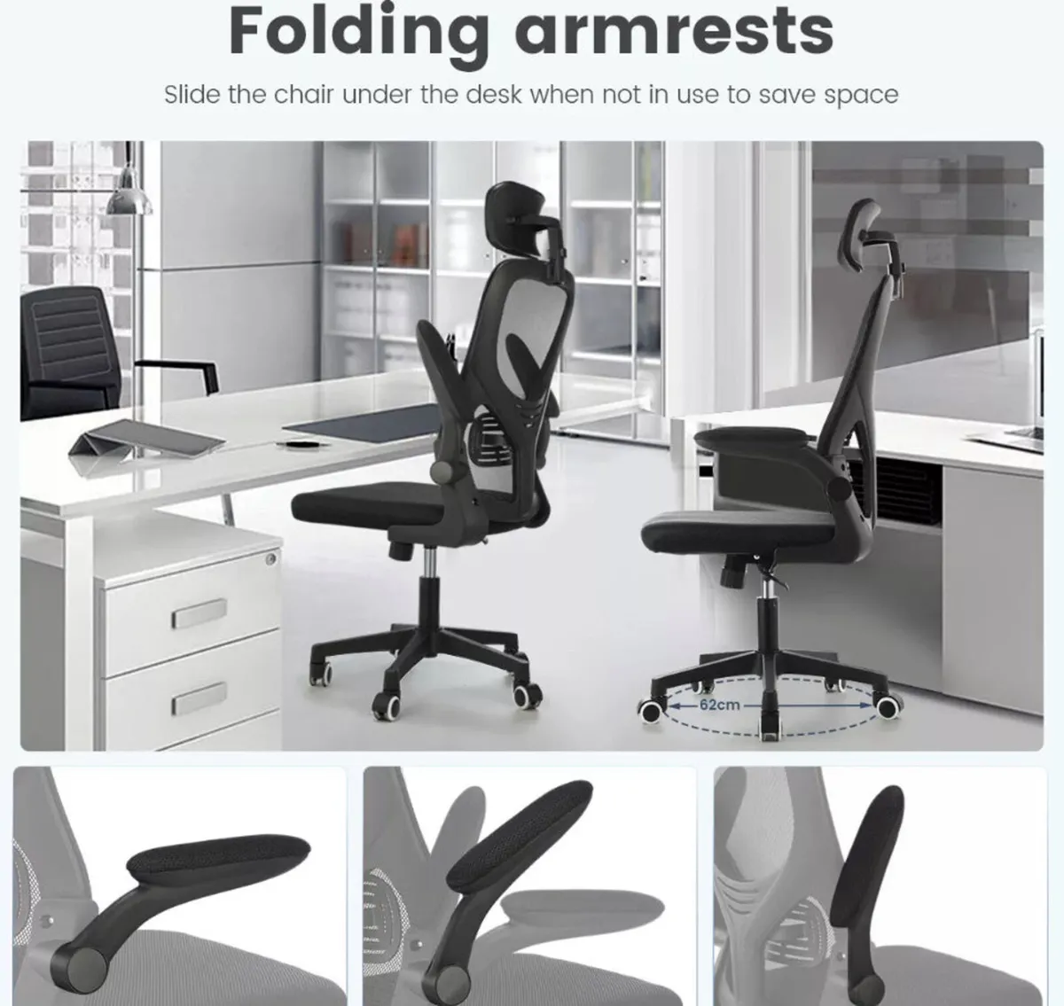 NEW Executive Office Chair Ergonomic Swivel - Image 3