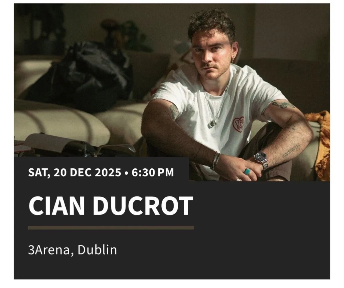 Cian Ducrot tickets for the 20th of December in