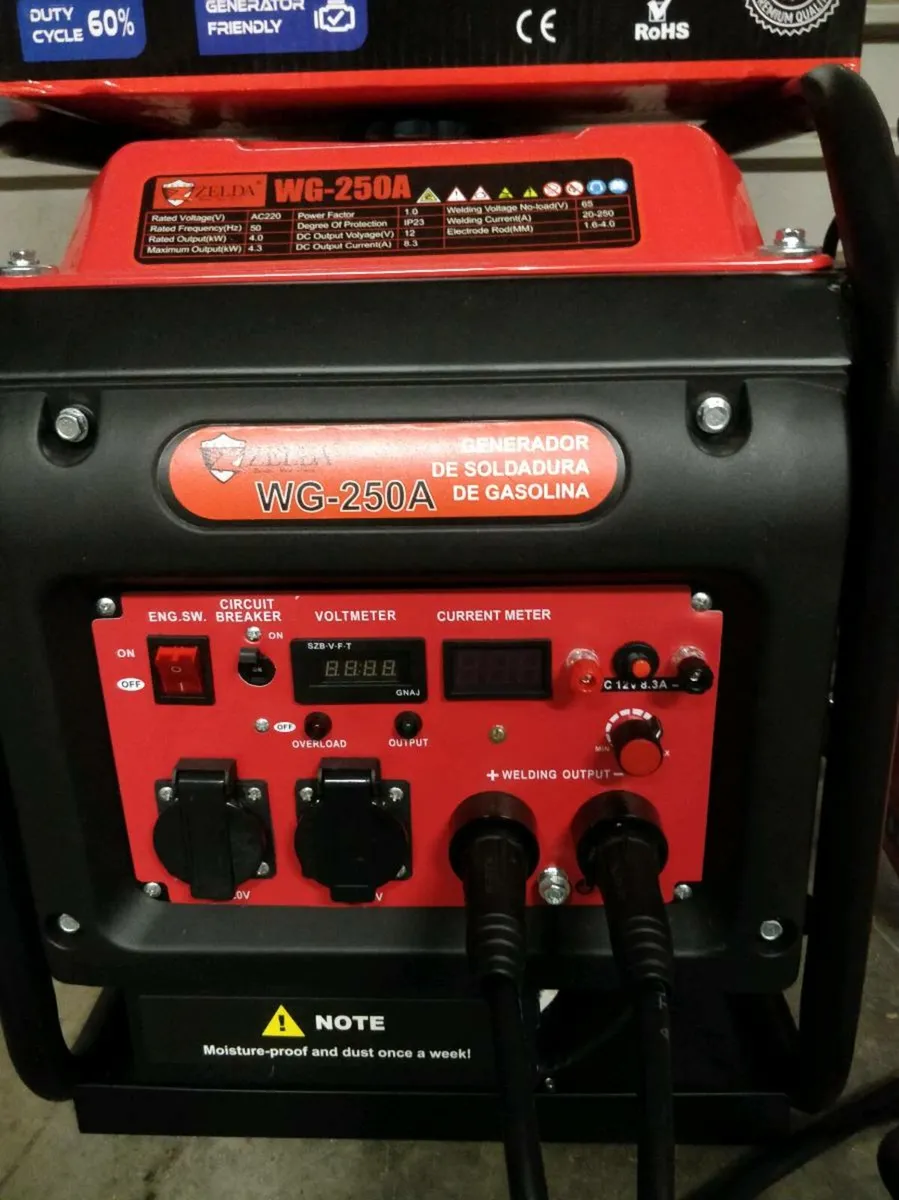 250 Amp Welder  & 5kva Generator - Image 2