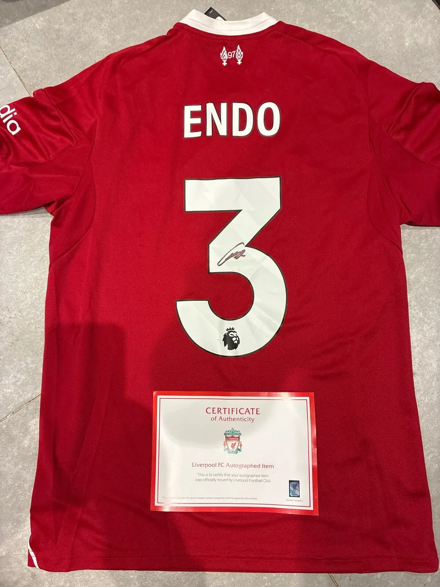 Liverpool Signed Jersey With Certificate - Image 1