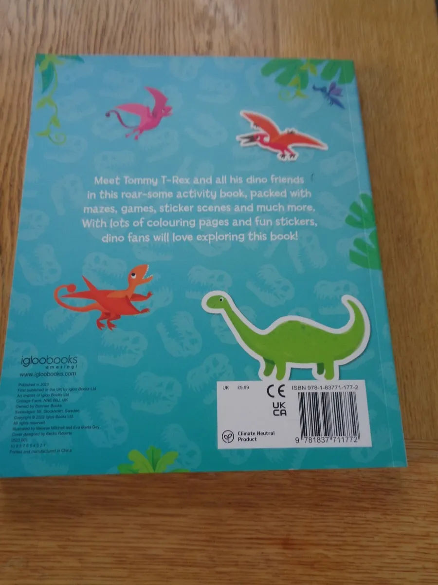Dino Sticker Activity Book for Sale - Image 2