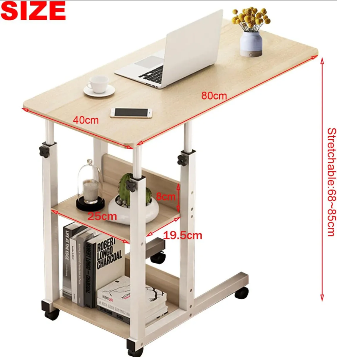 NEW Overbed Table Over Bed Computer Desk - Image 4