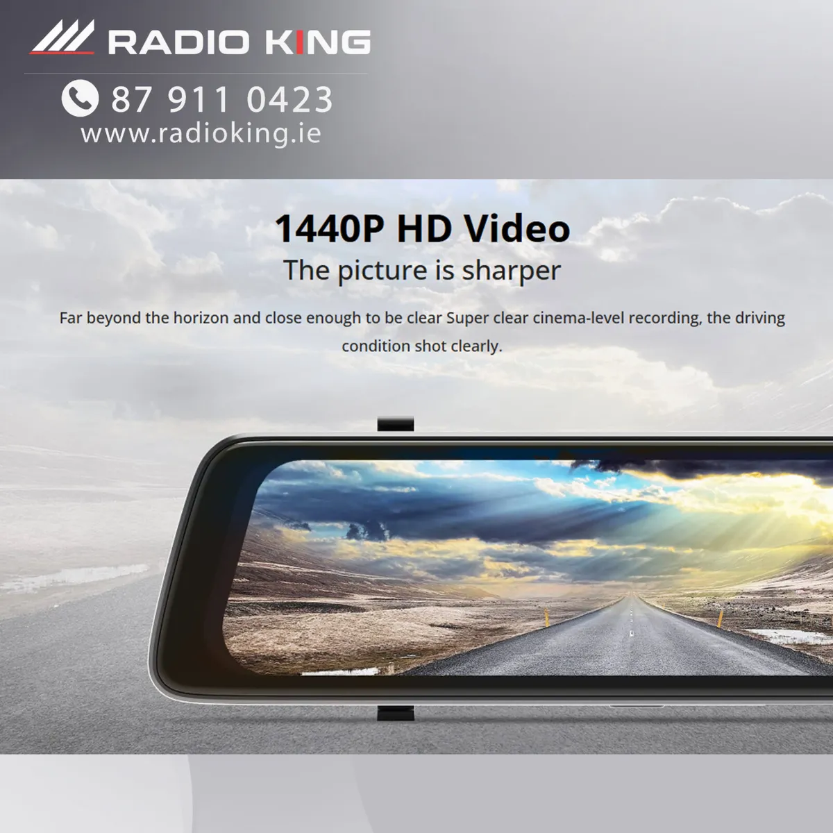 . MIRROR DASH CAM WITH REVERSE - OPTIONAL INSTALL - Image 4