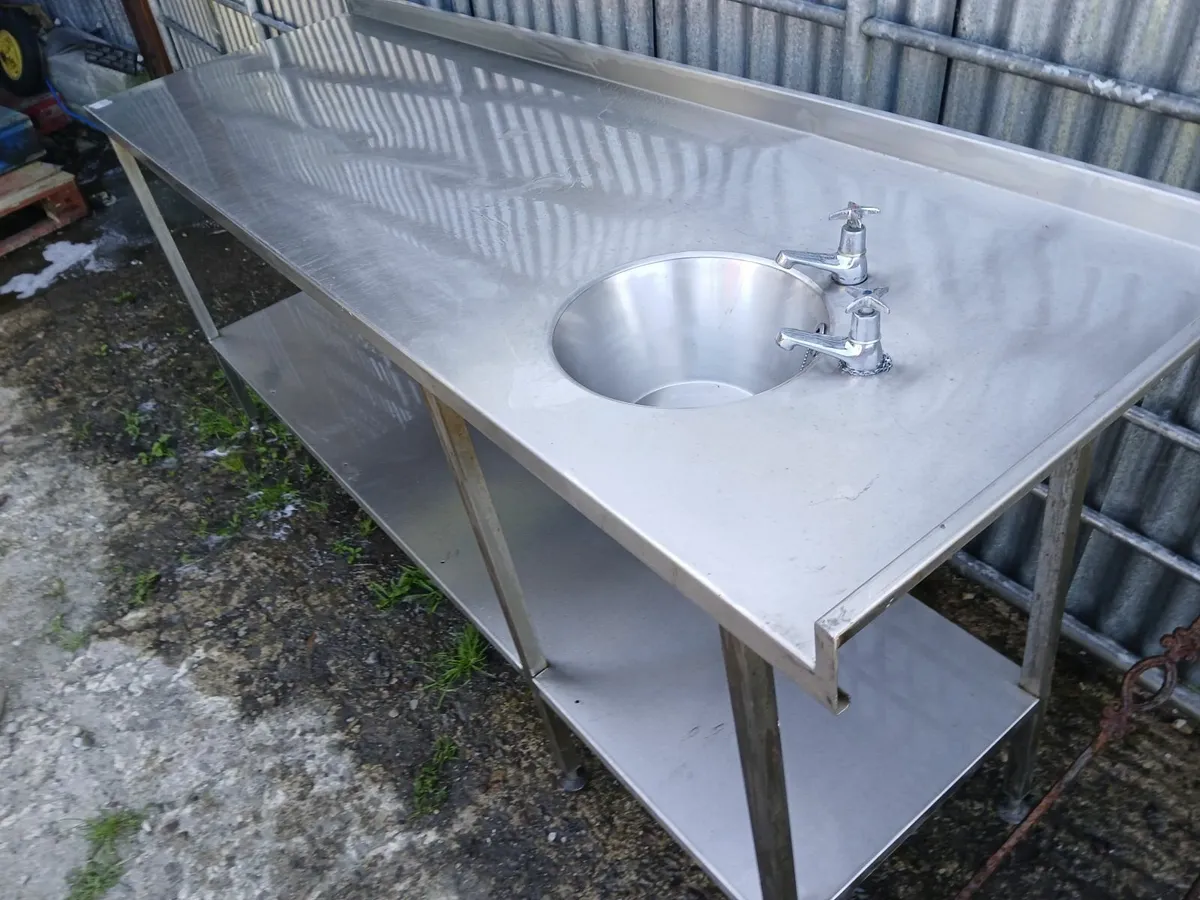 Staneless steel cabbinet sink unit complete - Image 1