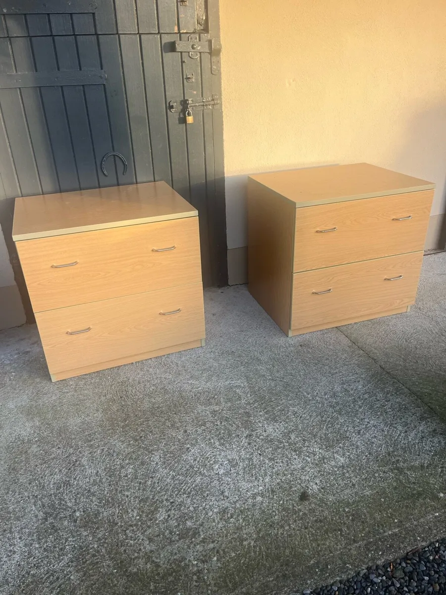 Two drawer office unit - Image 4