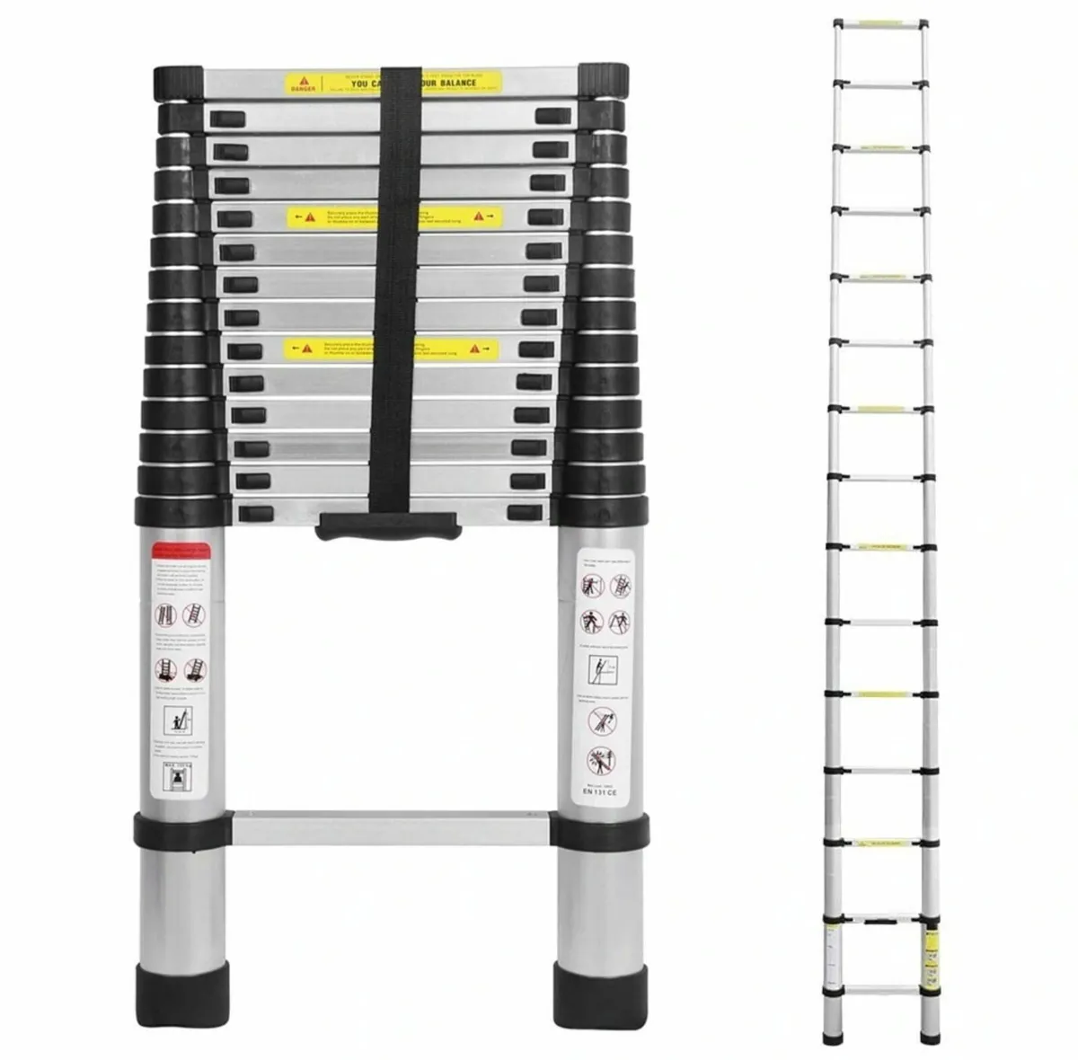 Telescopic Aluminium Ladder Portable Foldable - Image 2