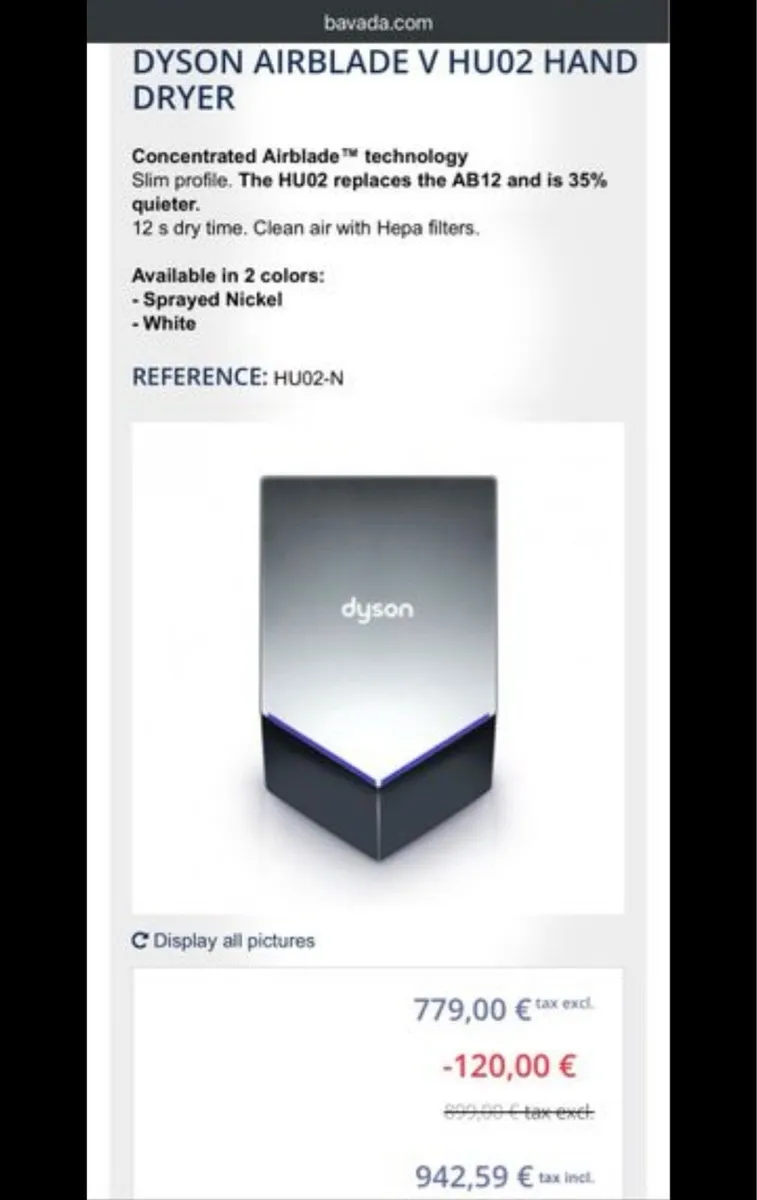 6 Dysons  Airblade BRAND NEW - Image 4