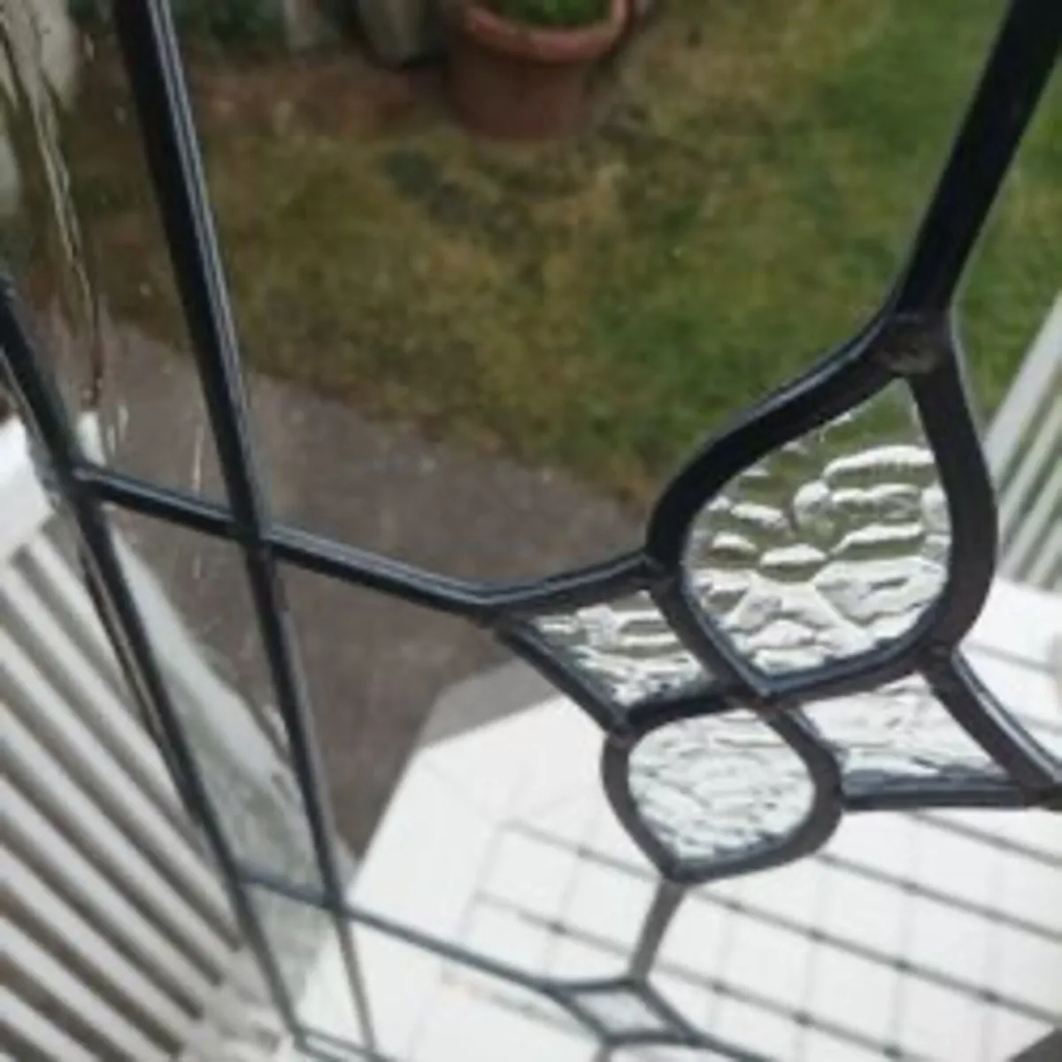 Set of 6 Matching Leaded Glass Panels – 97×32 cm - Image 1