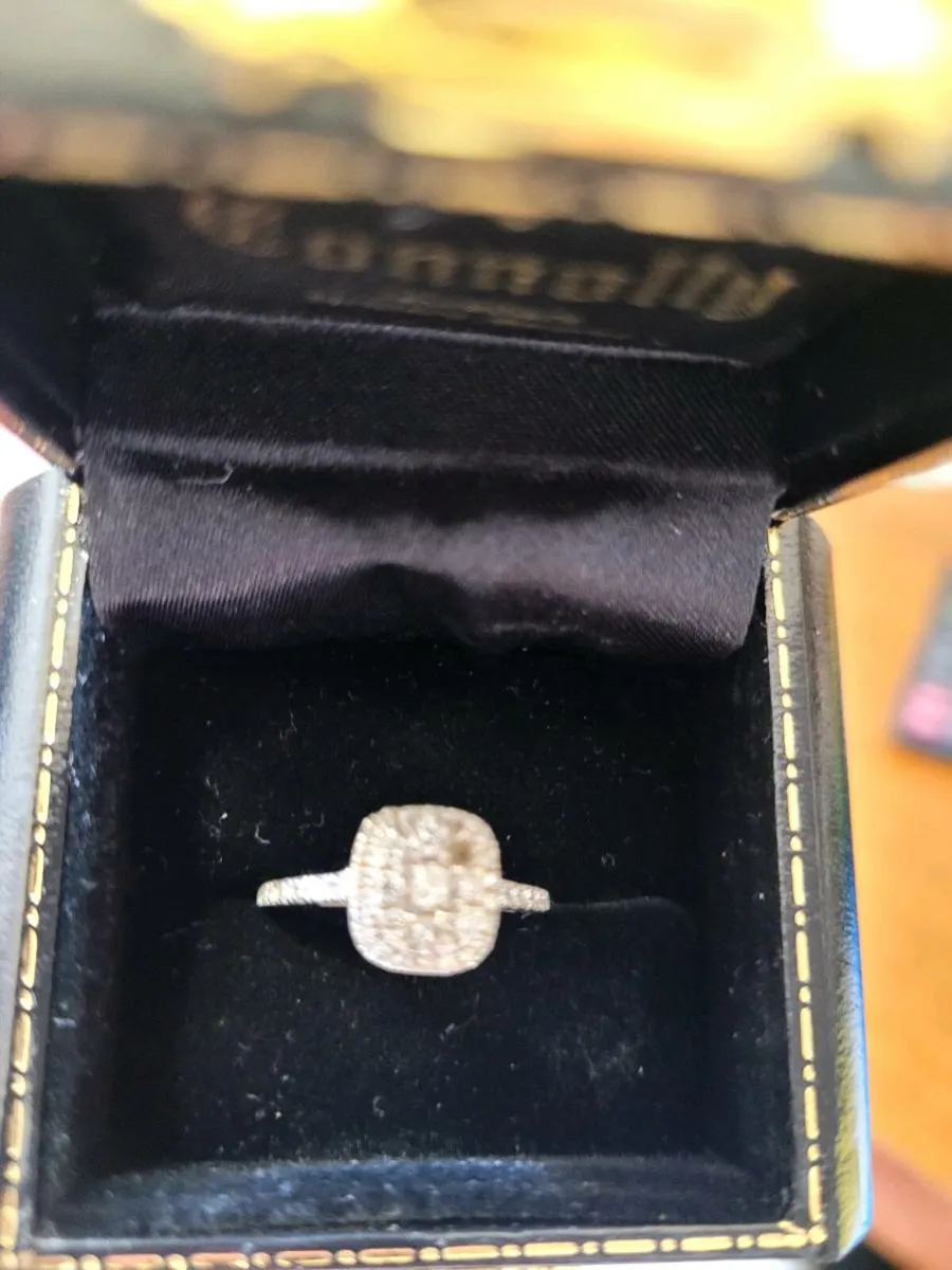 Halo Engagement Ring - Image 1