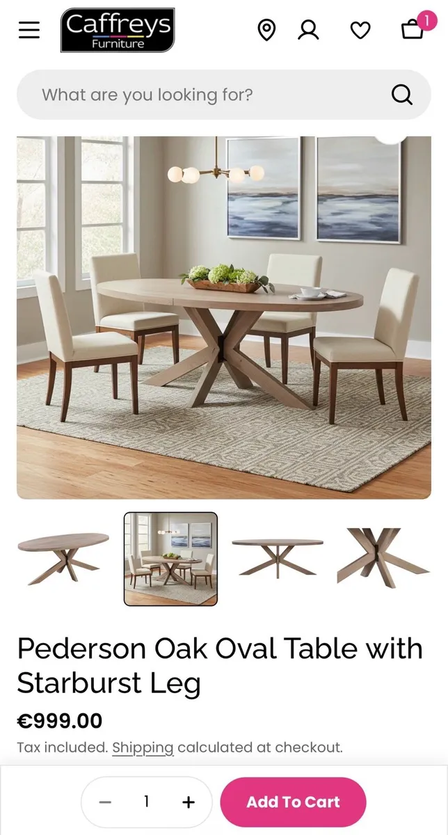 Oak Oval Dining Table Ex Display Model - Image 4