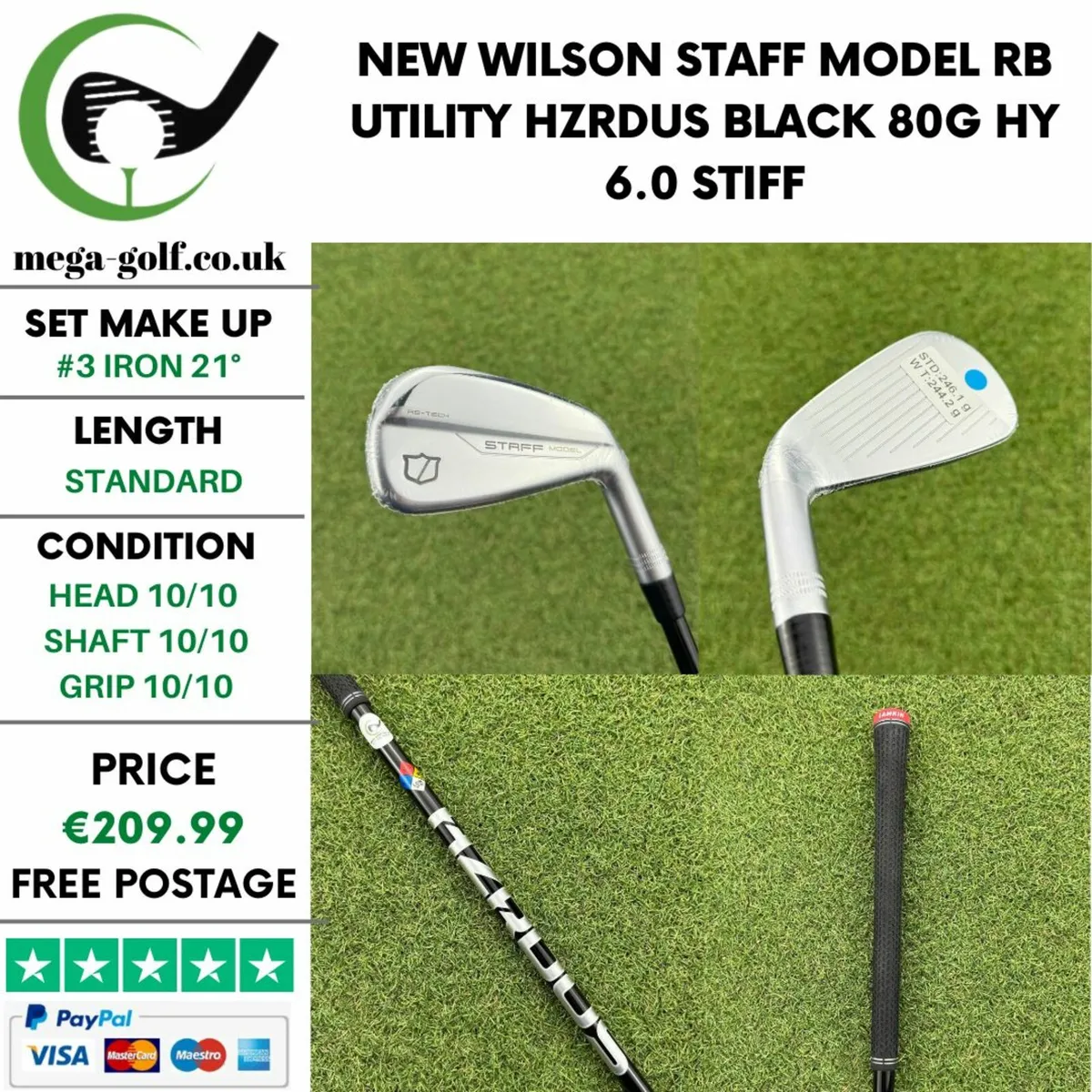 New Wilson Staff Model RB Utility #3 Iron 21° - Image 1