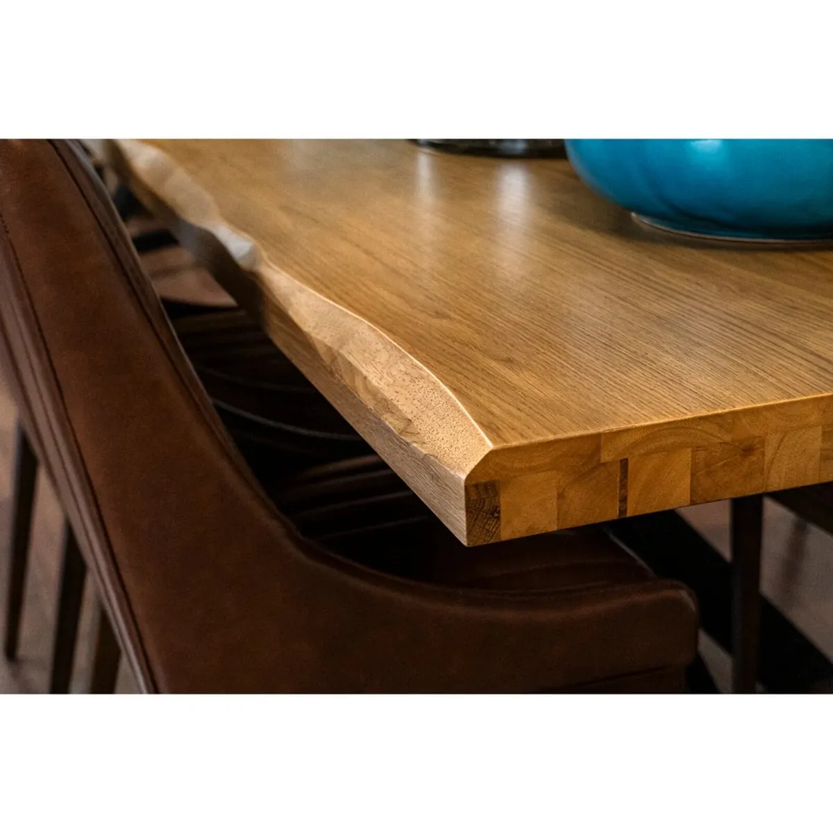Ez Living Solid Oak Dining Table 210cm - Image 3
