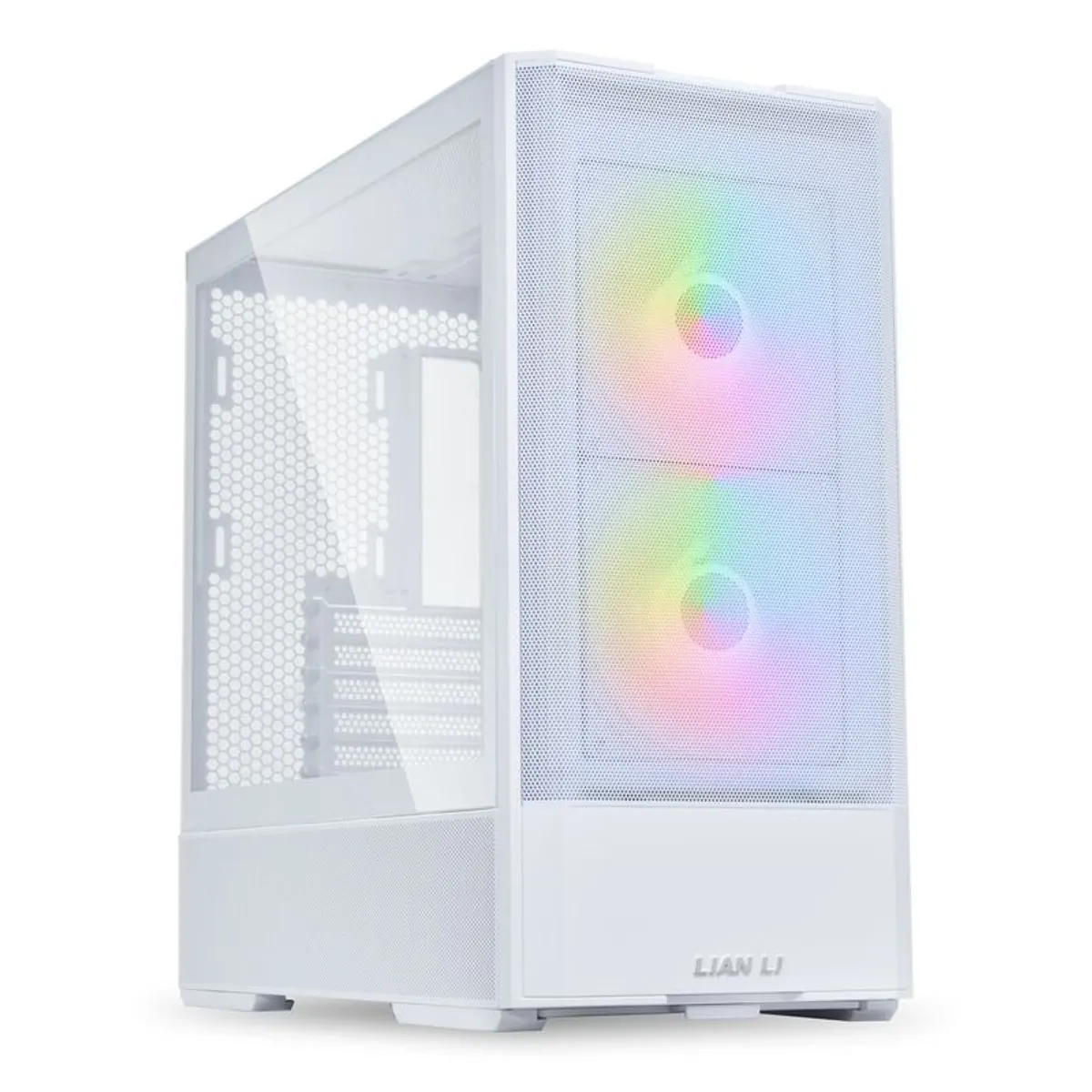 BNIB Lancool 207 ATX Mid Tower PC Case Black + White - Image 2