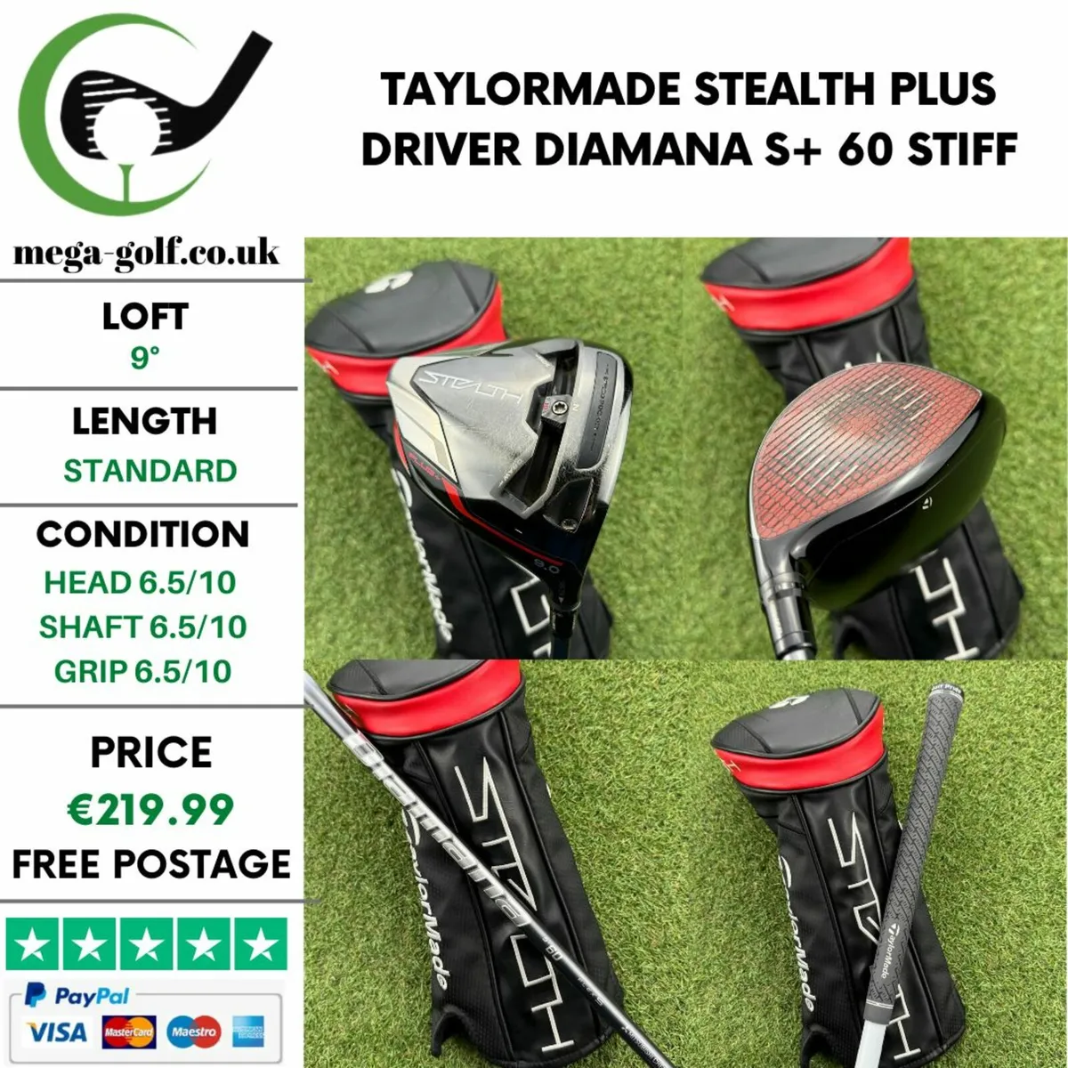 Taylormade Stealth Plus Driver / 9° / Stiff - Image 1